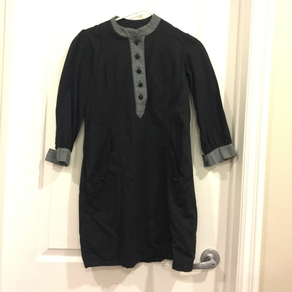 Vintage Handmade Zachary Smile Black Dress SZ 0